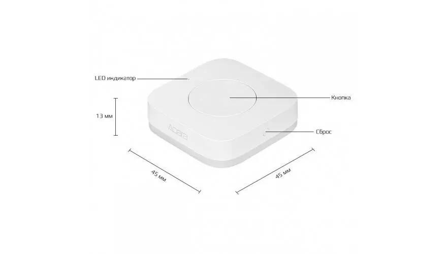Кнопка беспроводная Aqara Smart Wireless Switch (WXKG12LM) White (Белый) Кнопка беспроводная Aqara Smart Wireless Switch (WXKG12LM) White (Белый)