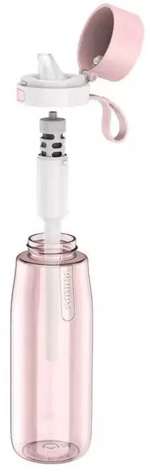 Бутылка-фильтр для фитнеса Philips AWP2731PKR/58, 0.66л Pink (Розовый) Бутылка-фильтр для фитнеса Philips AWP2731PKR/58, 0.66л Pink (Розовый)