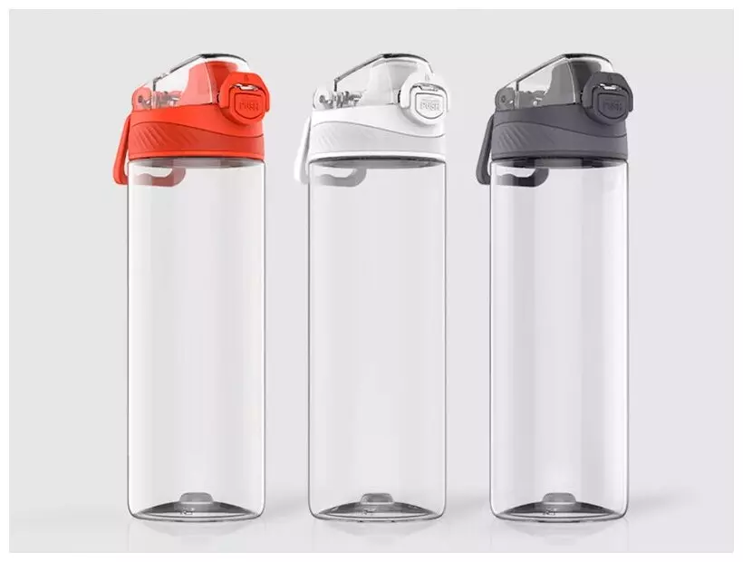 Бутылка для воды Xiaomi Quange Hello Life Tritan Sports Cup 480ml (SJ010101) Gray (Серый)
