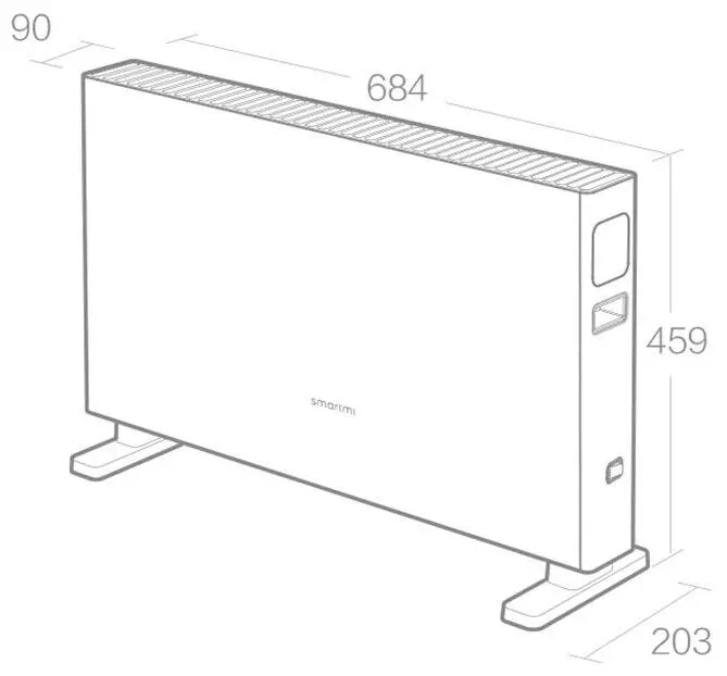 Конвектор Xiaomi Smartmi Electric Heater 1S Wifi Model (DNQZNB05ZM) White (Белый) Конвектор Xiaomi Smartmi Electric Heater 1S Wifi Model (DNQZNB05ZM) White (Белый)