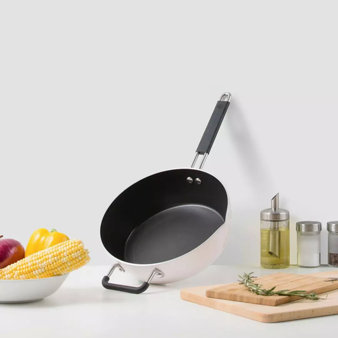 Сковорода Xiaomi Zhiwu Cooking Frying Pan 26cm (GJC03CM) White (Белый) Сковорода Xiaomi Zhiwu Cooking Frying Pan 26cm (GJC03CM) White (Белый)