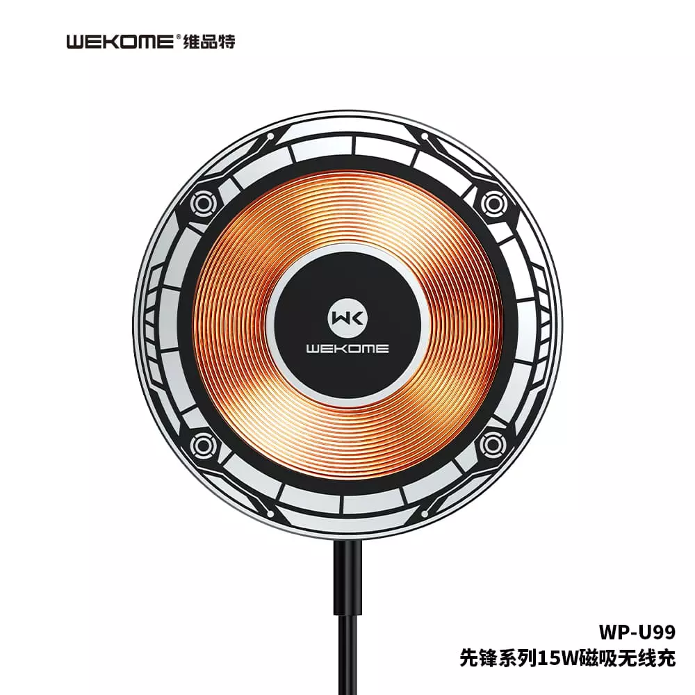 Беспроводное магнитное зарядное устройство WEKOME WP-U99 15W Black (Черный) Беспроводное магнитное зарядное устройство WEKOME WP-U99 15W Black (Черный)