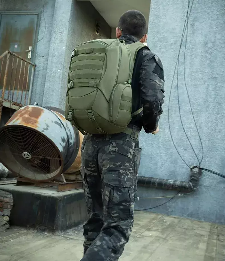 Рюкзак Tanjiezhe Large Capacity Outdoor Tactical Backpack 55L YG-019-2 Green (Зеленый) Рюкзак Tanjiezhe Large Capacity Outdoor Tactical Backpack 55L YG-019-2 Green (Зеленый)