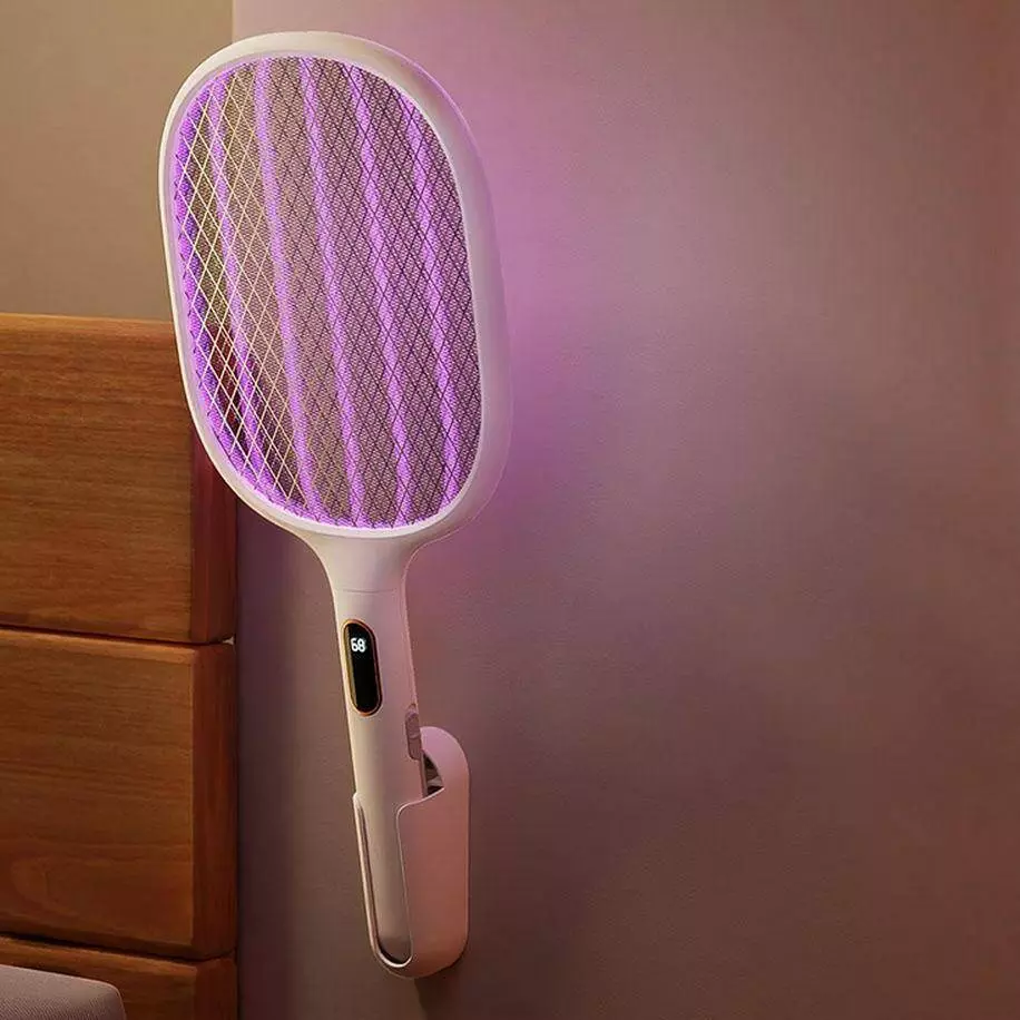 Электрическая мухобойка Qualitell Smart Digital Electric Fly Swatte S1 Pro White (Белый) Электрическая мухобойка Qualitell Smart Digital Electric Fly Swatte S1 Pro White (Белый)