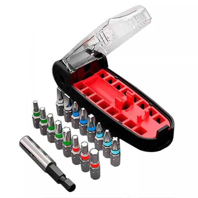 Отвертка с набором бит Xiaomi Wiha Crocodile Mounth Screwdriver 17 in 1 (18 предм.) Black (Черный) Отвертка с набором бит Xiaomi Wiha Crocodile Mounth Screwdriver 17 in 1 (18 предм.) Black (Черный)