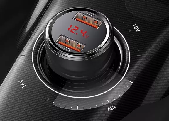 Автомобильное зарядное устройство Baseus Dual QC 45W Black (Черный) Автомобильное зарядное устройство Baseus Dual QC 45W Black (Черный)