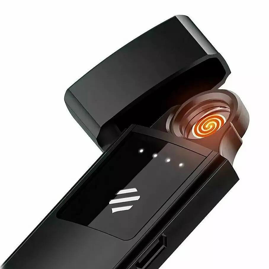 Зажигалка электронная Beebest Ultra-thin Charging Lighter L101S Black (Черный) Зажигалка электронная Beebest Ultra-thin Charging Lighter L101S Black (Черный)