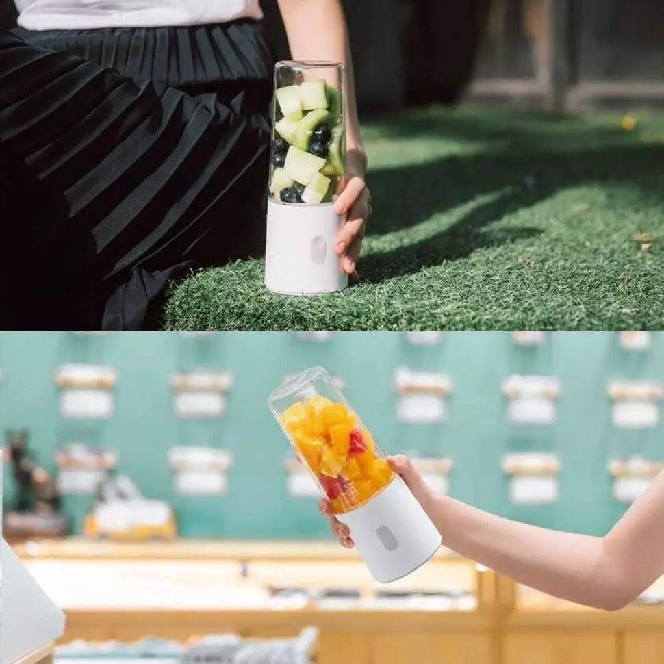 Портативная соковыжималка блендер Xiaomi Mijia Portable Juicer Cup (300ml) MJZZB01PL White (Белый) Портативная соковыжималка блендер Xiaomi Mijia Portable Juicer Cup (300ml) MJZZB01PL White (Белый)
