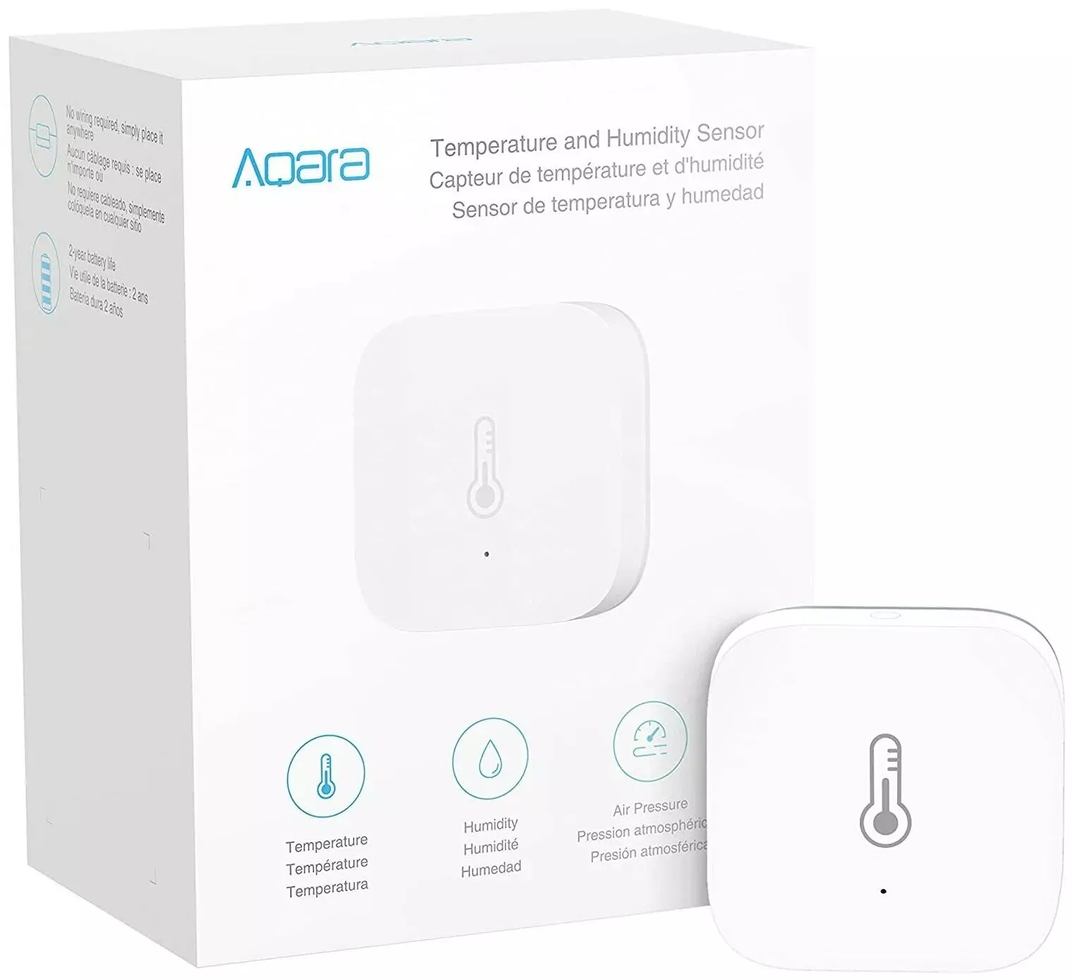Комнатный активный датчик температуры и влажности Aqara Smart Home (WSDCGQ11LM)