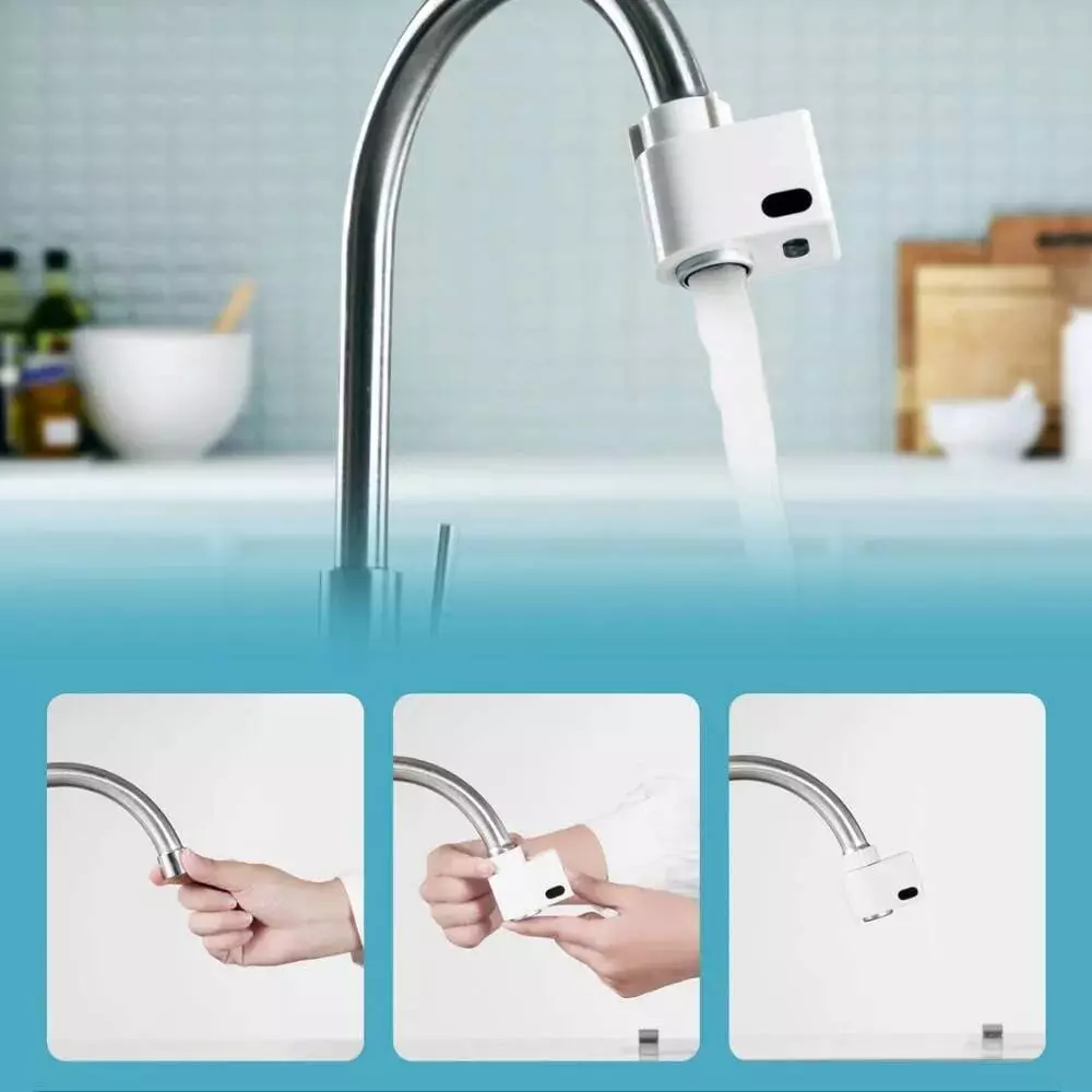 Насадка на крана водосберегающая Xiaomi Smartda Induction Home Water Sensor (HD-ZNJSQ-06) White (Белый) Насадка на крана водосберегающая Xiaomi Smartda Induction Home Water Sensor (HD-ZNJSQ-06) White (Белый)
