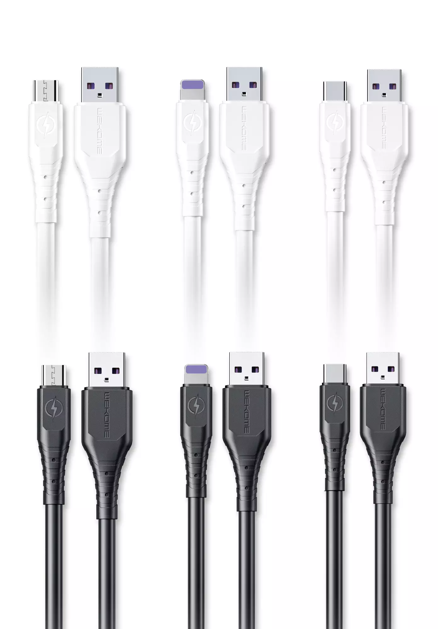 Кабель для мобильных устройств WEKOME USB to Type-C 6A WDC-152 1m White (Белый) Кабель для мобильных устройств WEKOME USB to Type-C 6A WDC-152 1m White (Белый)