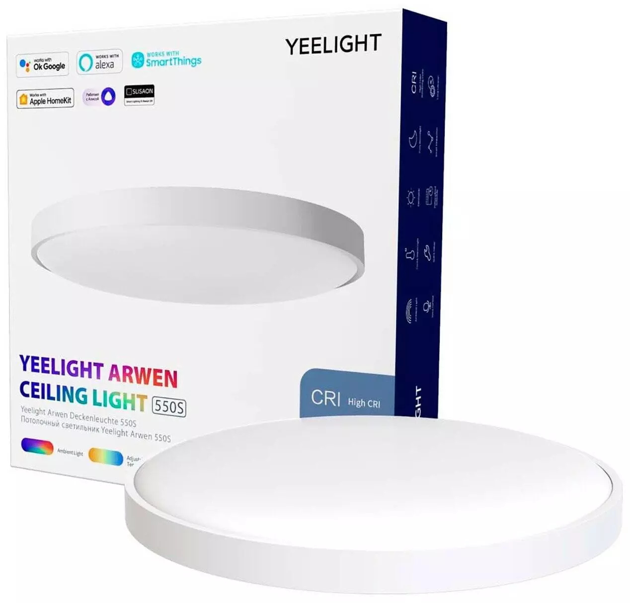 Потолочная лампа Yeelight Arwen Ceiling Light 450S (YLXD013) White (Белый) Потолочная лампа Yeelight Arwen Ceiling Light 450S (YLXD013) White (Белый)
