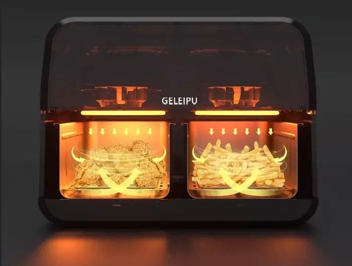 Аэрофритюрница двухфазовая GELEIPU DL28 (4,5+4,5) Black (Черный) Аэрофритюрница двухфазовая GELEIPU DL28 (4,5+4,5) Black (Черный)