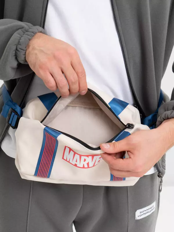 Сумка Xiaomi 90 Points NINETYGO Marvel Casual Crossbody Chest Bag Beige (Бежевый)