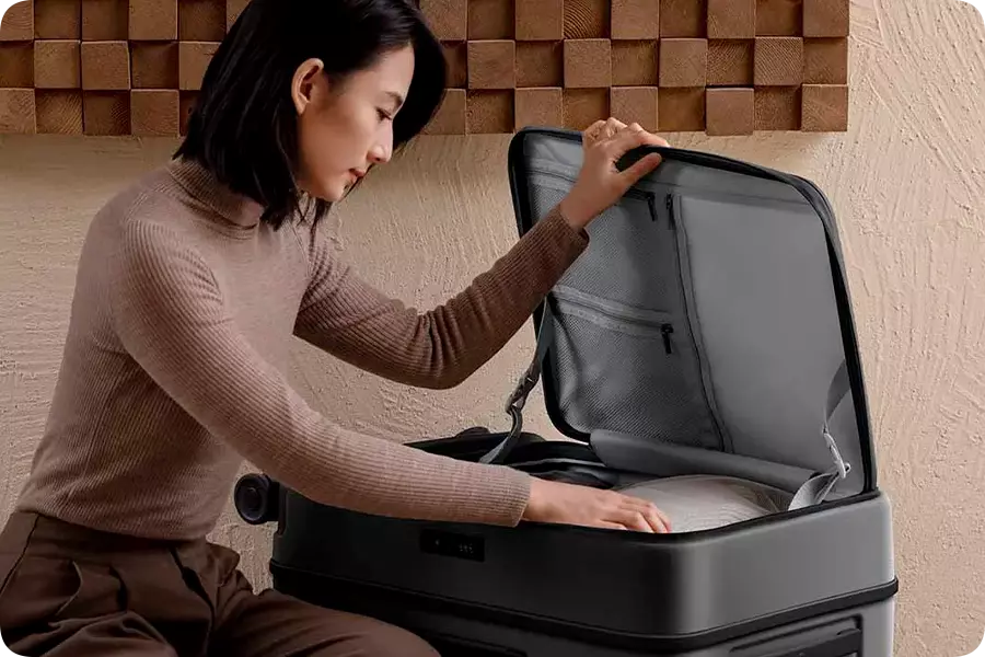 Чемодан Xiaomi Mijia Side Flip Cover 24" Black (Черный) Чемодан Xiaomi Mijia Side Flip Cover 24" Black (Черный)