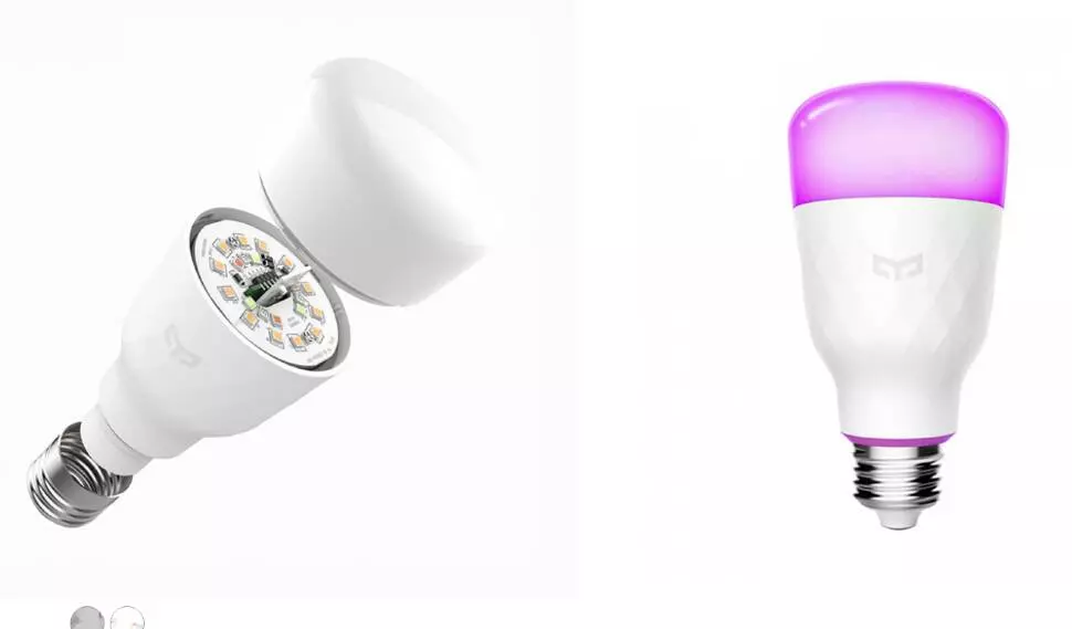 Лампа светодиодная Yeelight Smart LED Bulb Color E27 (YLDP06YL) 10Вт White (Белый) Лампа светодиодная Yeelight Smart LED Bulb Color E27 (YLDP06YL) 10Вт White (Белый)