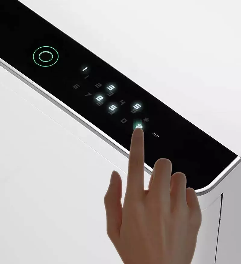 Сейф электронный с датчиком отпечатков CRMCR Smart Safe Deposit Box Two Door (BGX-X1-55KN) White (Белый) Сейф электронный с датчиком отпечатков CRMCR Smart Safe Deposit Box Two Door (BGX-X1-55KN) White (Белый)