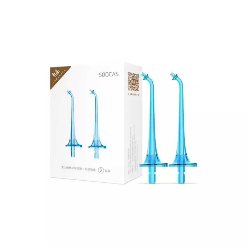 Насадка для ирригатора Soocas W3 стандартная (2 шт) Blue (Голубой) Насадка для ирригатора Soocas W3 стандартная (2 шт) Blue (Голубой)