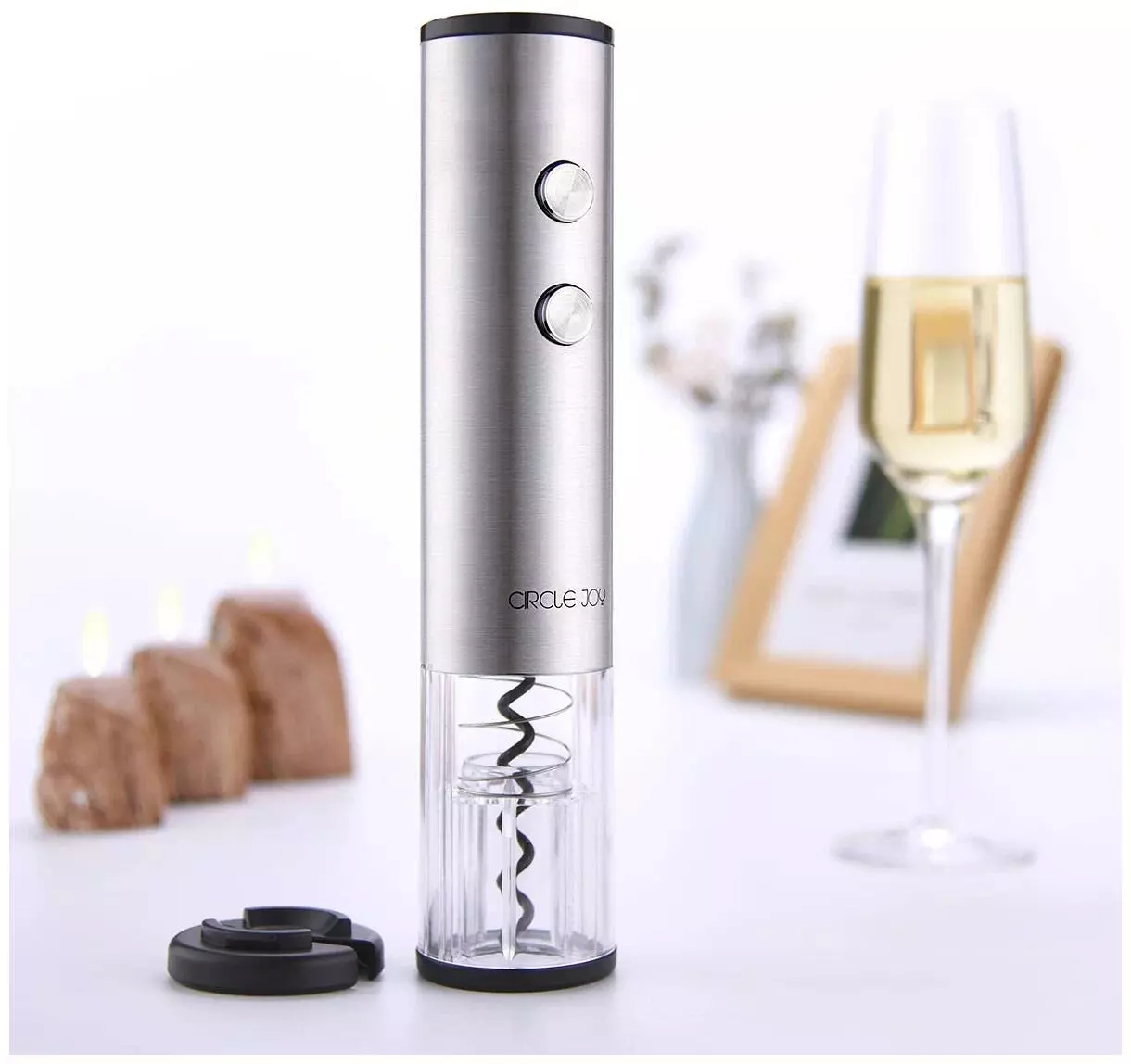 Штопор Circle Joy Round Stainless Steel Electric Wine Opener CJ-EKPQ01 Silver (Серебристый) Штопор Circle Joy Round Stainless Steel Electric Wine Opener CJ-EKPQ01 Silver (Серебристый)