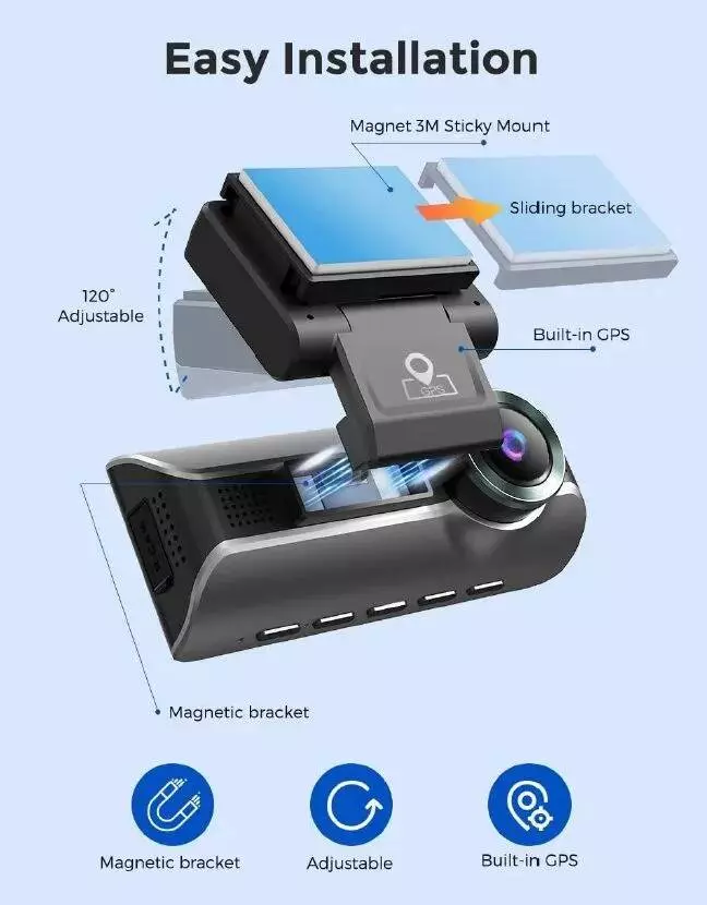 Видеорегистратор Xiaomi Jiekemi Dash Cam KM800 Black (Черный) Видеорегистратор Xiaomi Jiekemi Dash Cam KM800 Black (Черный)