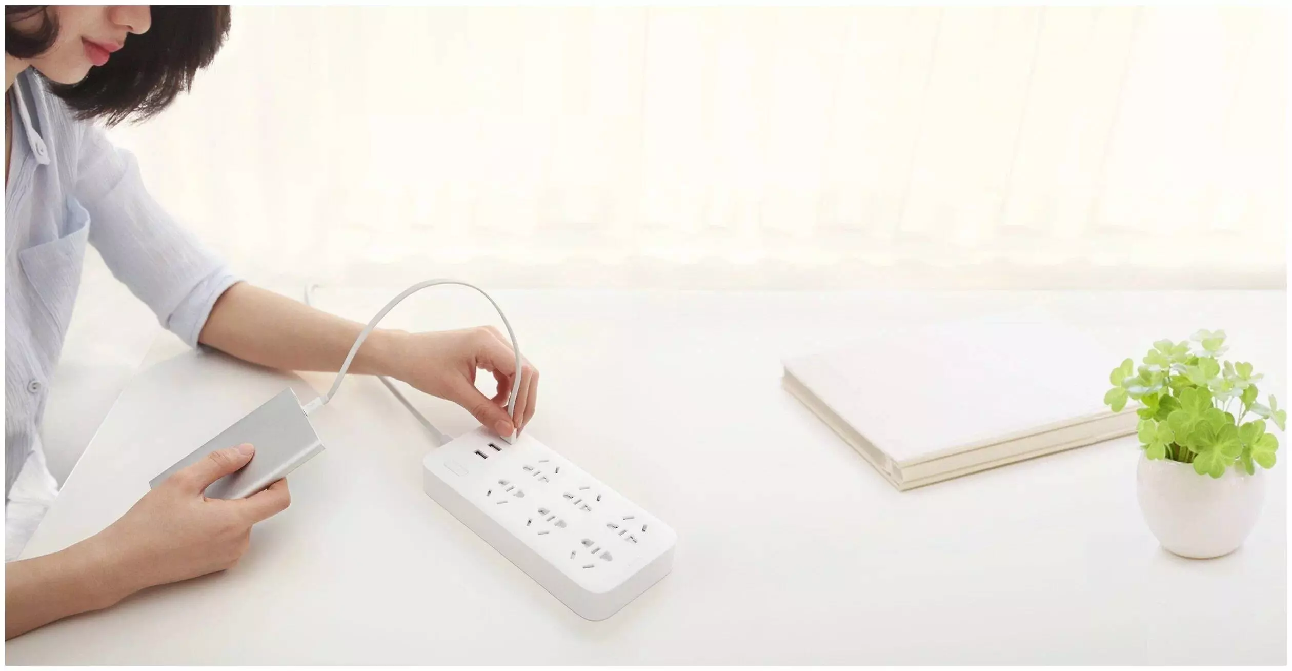 Удлинитель Xiaomi Power Strip 6 (CXB6-1QM) 1.8 м White (Белый) Удлинитель Xiaomi Power Strip 6 (CXB6-1QM) 1.8 м White (Белый)