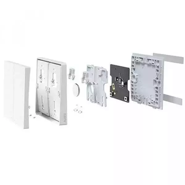 Выключатель беспроводной Aqara Wall Wireless Switch Double Key D1 (WXKG07LM) White (Белый) Выключатель беспроводной Aqara Wall Wireless Switch Double Key D1 (WXKG07LM) White (Белый)