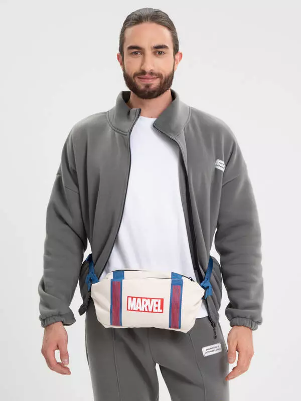 Сумка Xiaomi 90 Points NINETYGO Marvel Casual Crossbody Chest Bag Beige (Бежевый)