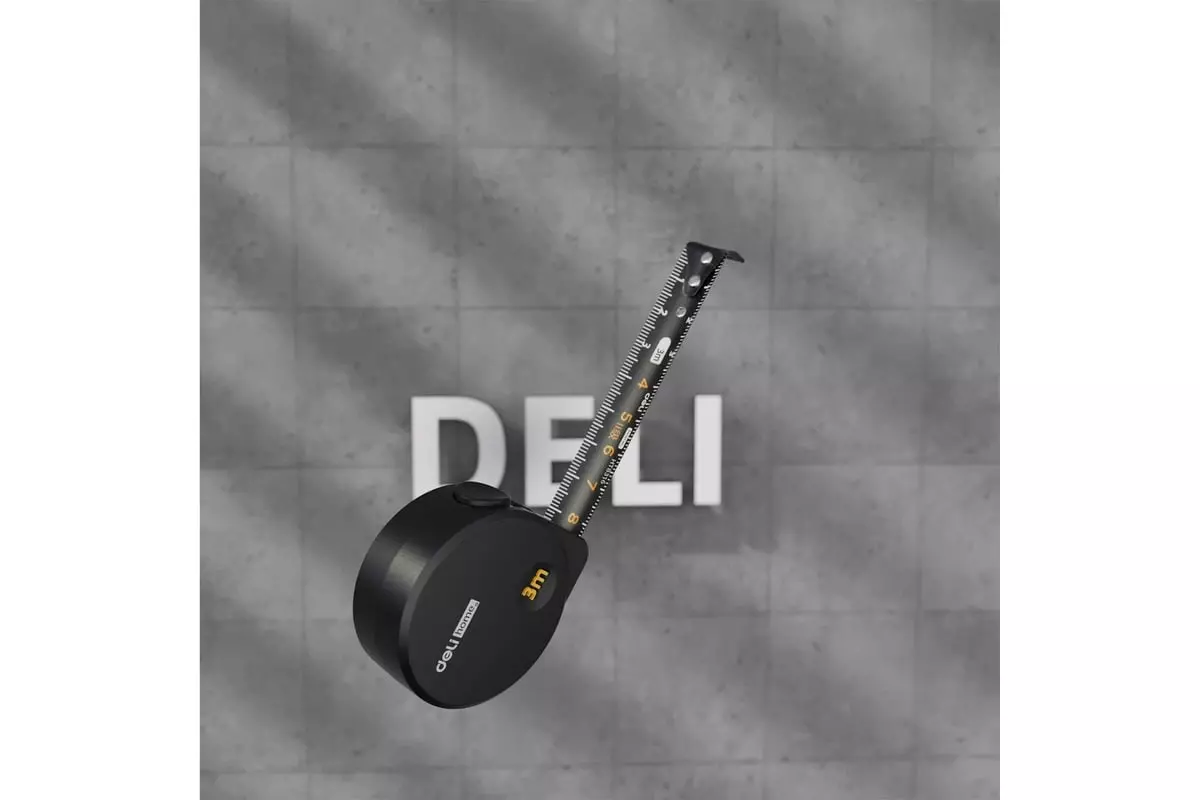Рулетка Deli Home Series 3m HT8316L Black (Черный) Рулетка Deli Home Series 3m HT8316L Black (Черный)