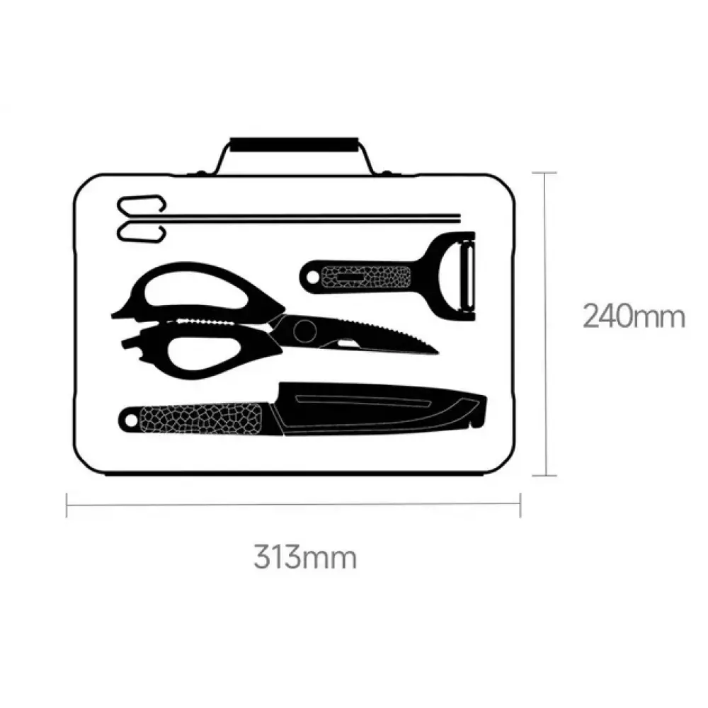 Набор приборов для барбекю Xiaomi Nextool Barbecue Tool Set 6 в 1 (NE20261)
