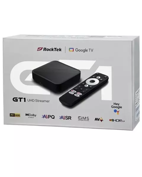 Tv-приставка RockTek GT1 UHD Google (4ГБ/32ГБ) Black (Черный) Global Version Tv-приставка RockTek GT1 UHD Google (4ГБ/32ГБ) Black (Черный) Global Version