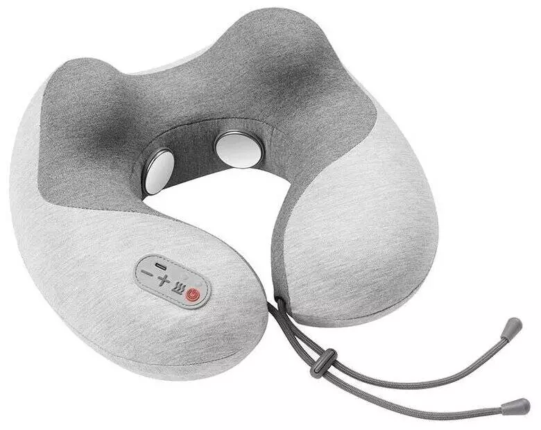 Массажная подушка дорожная Momoda Massage Hot Pillow Gray (Серый) Массажная подушка дорожная Momoda Massage Hot Pillow Gray (Серый)