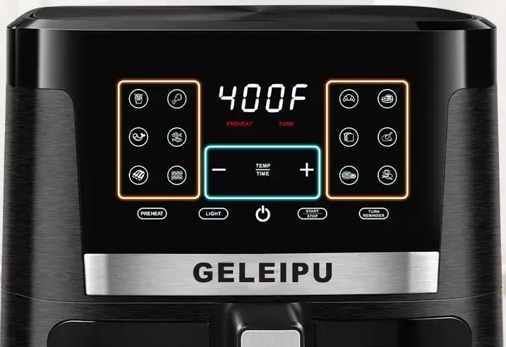 Аэрофритюрница GELEIPU DL27 7л Black (Черный) Аэрофритюрница GELEIPU DL27 7л Black (Черный)