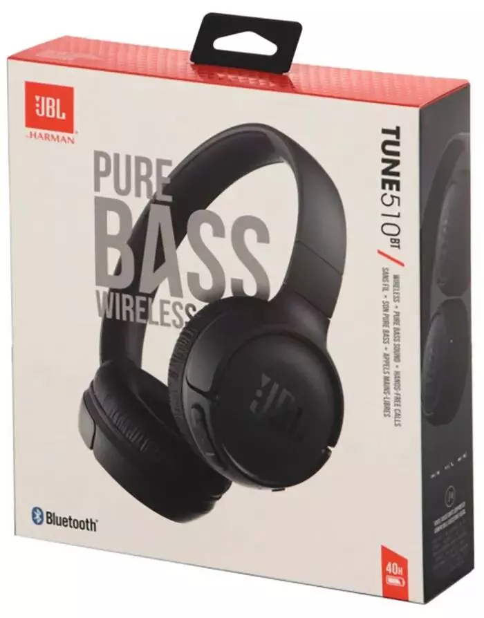 Беспроводные наушники JBL Tune 510BT Black (Черный) Global Version