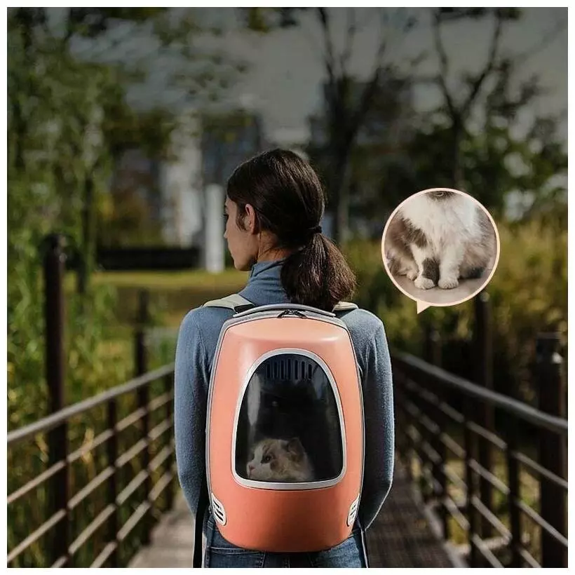 Рюкзак-переноска для кошек Moestar Cat Backpack 26L Pink (Розовый) Рюкзак-переноска для кошек Moestar Cat Backpack 26L Pink (Розовый)