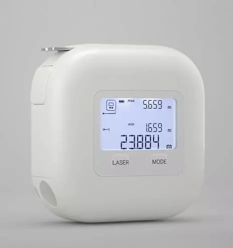 Рулетка лазерная AKKU Laser Ranging Tape Measure AK301 White (Белый)