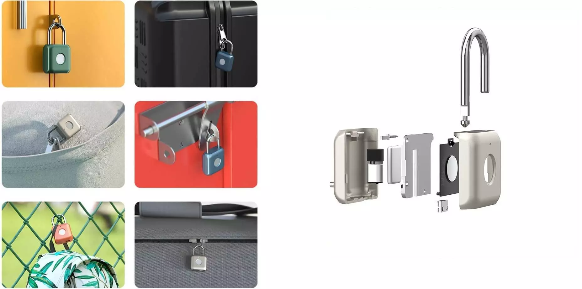 Замок Xiaomi Smart Fingerprint Lock Padlock Kitty Blue (Синий) Замок Xiaomi Smart Fingerprint Lock Padlock Kitty Blue (Синий)