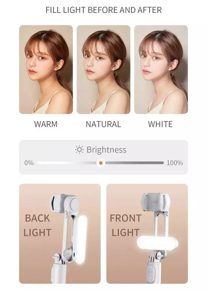 Стабилизатор для смартфона Xiaomi FunSnap Capture Q3 White (Белый) Стабилизатор для смартфона Xiaomi FunSnap Capture Q3 White (Белый)