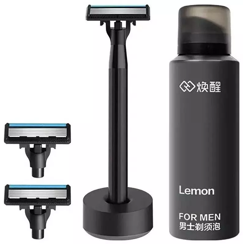 Набор для бритья Xiaomi Mijia Lemon Razor H303-5 (набор 5 предметов) Black (Черный) Набор для бритья Xiaomi Mijia Lemon Razor H303-5 (набор 5 предметов) Black (Черный)