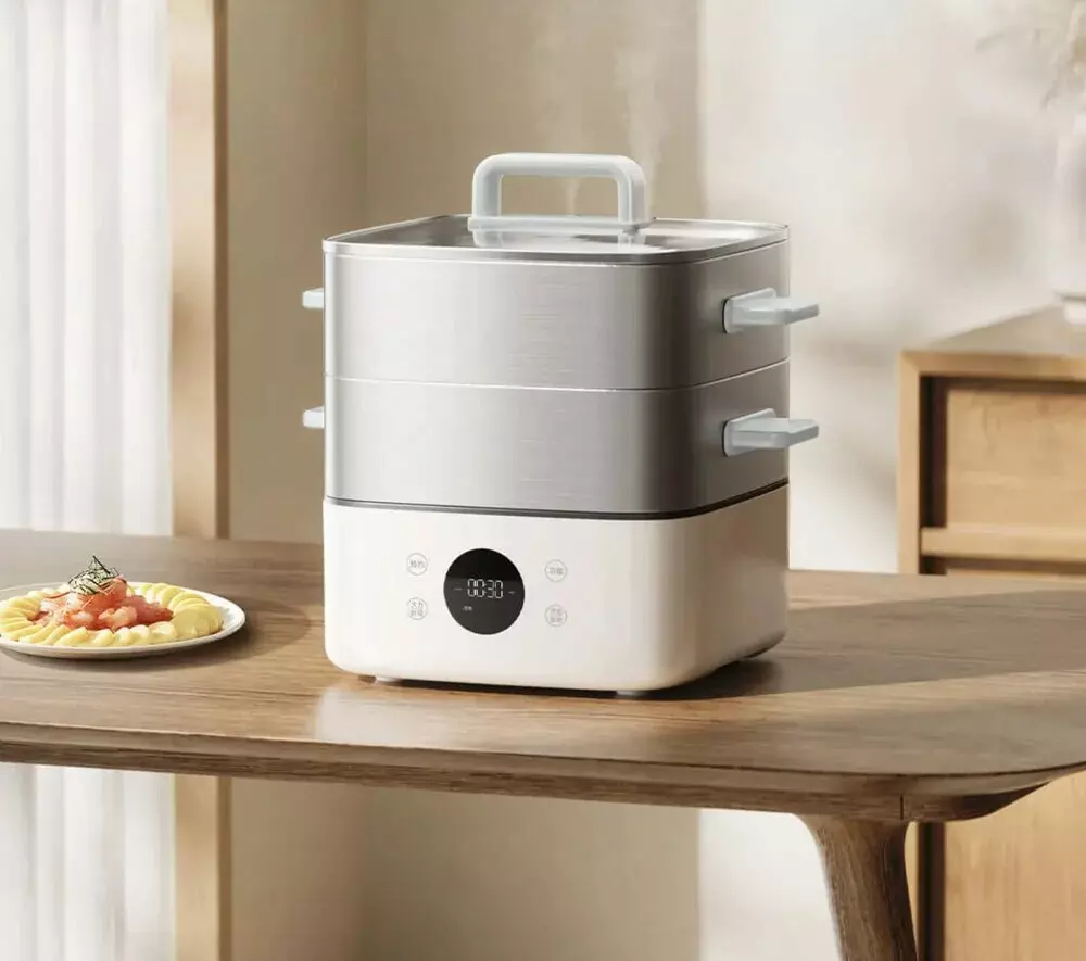 Пapовapкa Xiaomi Mijia Multifunctional Electric Steamer S1 (MES03) 13L White (Белый) Пapовapкa Xiaomi Mijia Multifunctional Electric Steamer S1 (MES03) 13L White (Белый)