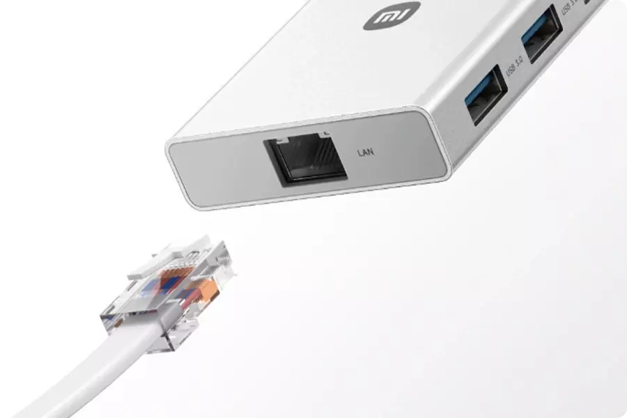 USB-C разветвитель Xiaomi 10-in-1 Docking Station (XMTIO01YM) White (Белый)