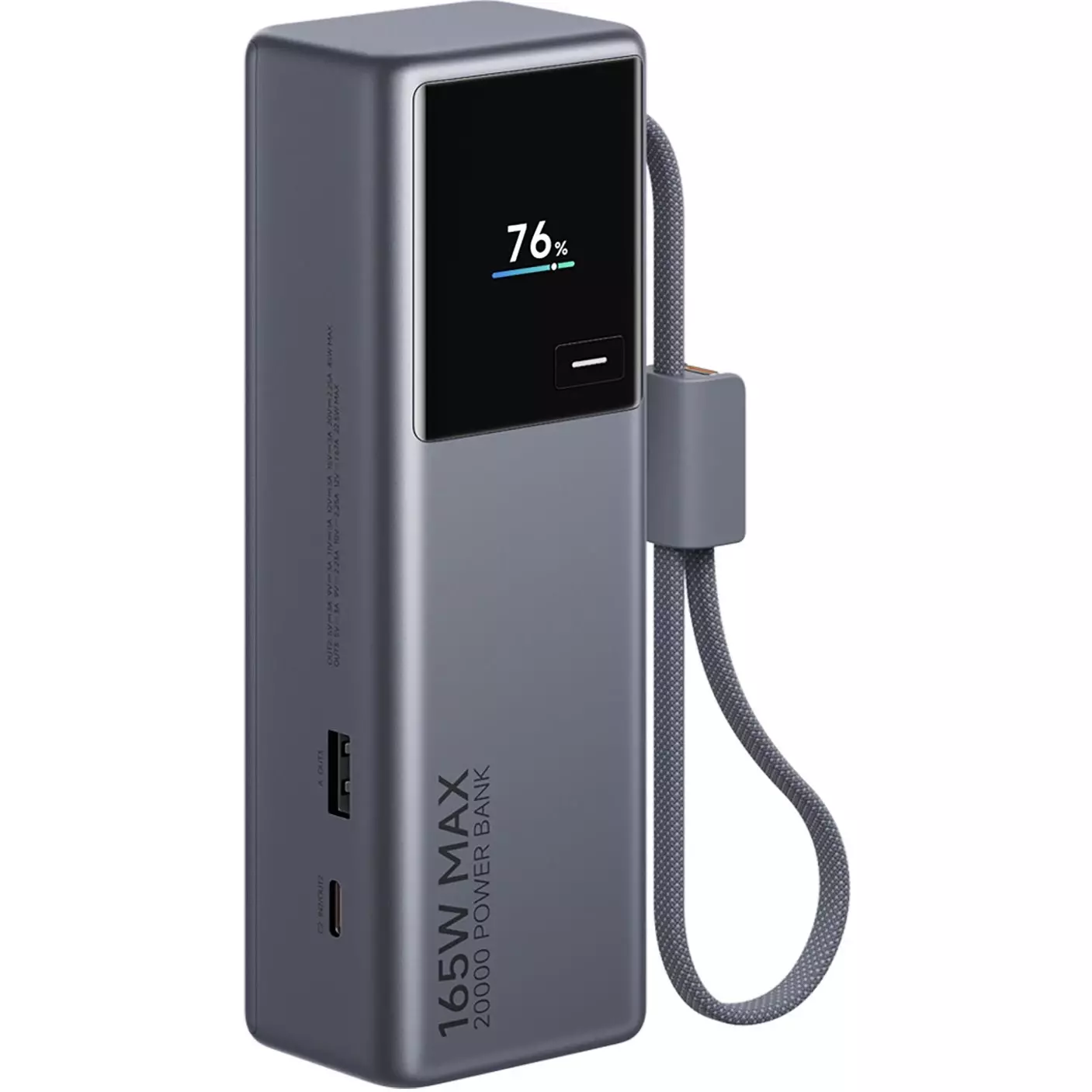 Внешний аккумулятор Xiaomi Mi Power Bank With Cable USB-C 20000mAh 165W (PB2165) Black (Черный) CN Внешний аккумулятор Xiaomi Mi Power Bank With Cable USB-C 20000mAh 165W (PB2165) Black (Черный) CN