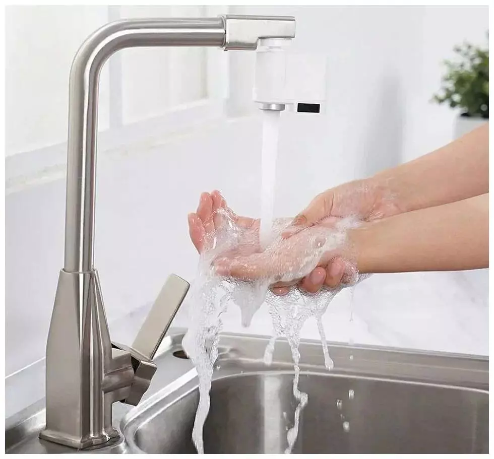 Насадка на крана водосберегающая Xiaomi Smartda Induction Home Water Sensor (HD-ZNJSQ-06) White (Белый) Насадка на крана водосберегающая Xiaomi Smartda Induction Home Water Sensor (HD-ZNJSQ-06) White (Белый)