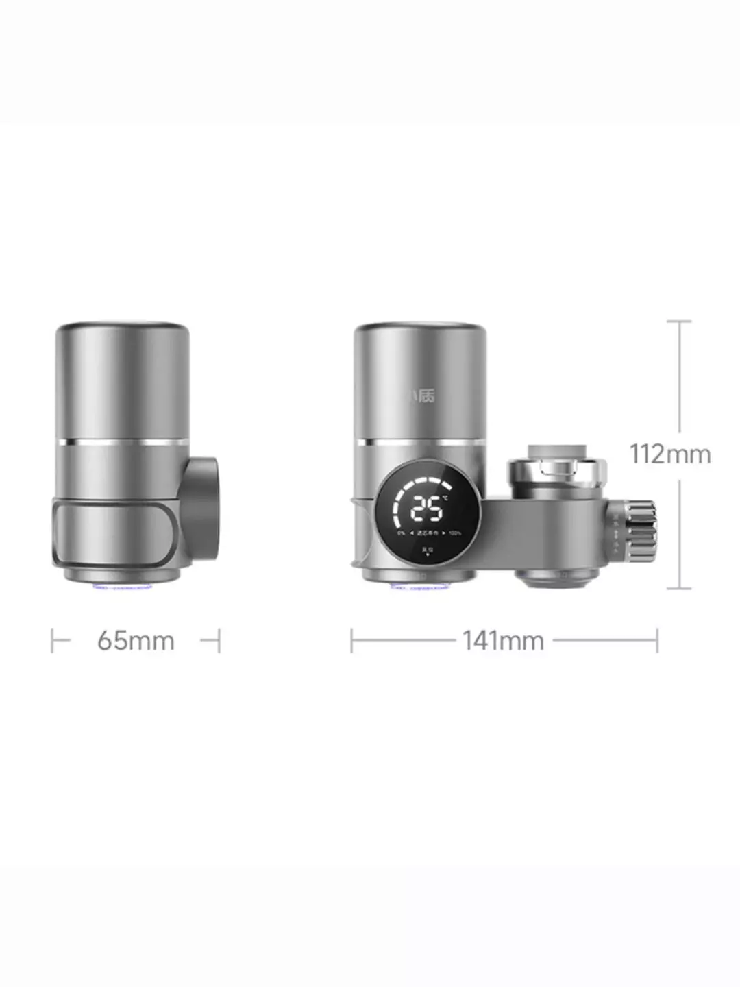 Фильтр-насадка на кран Xiaozhi Water Purifier With Intelligent Digital Display (LJ206) Gray (Серый) Фильтр-насадка на кран Xiaozhi Water Purifier With Intelligent Digital Display (LJ206) Gray (Серый)