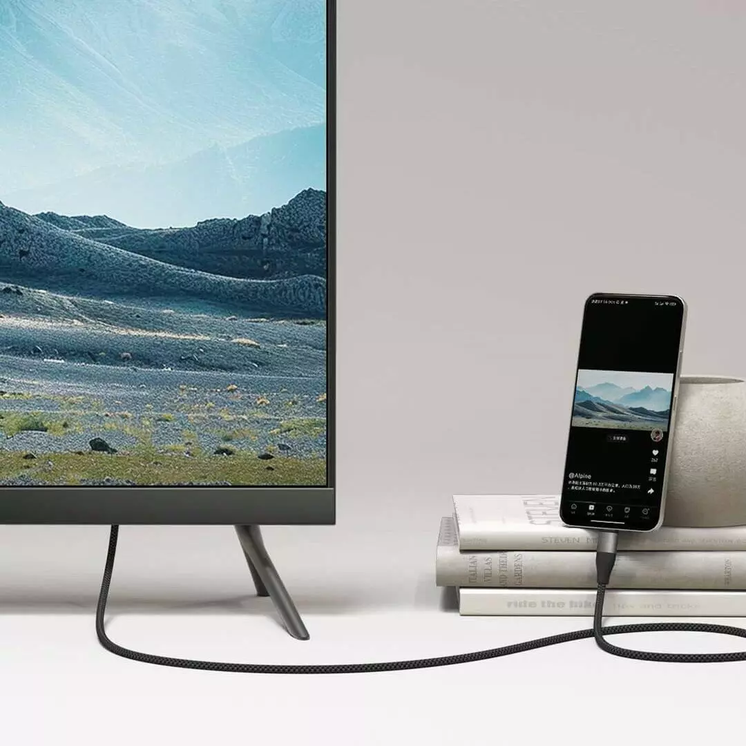 Высокоскоростной кабель для передачи данных Xiaomi Dual Type-C 6A 1m (XMAC1CYM) Dark Gray (Темно-серый)
