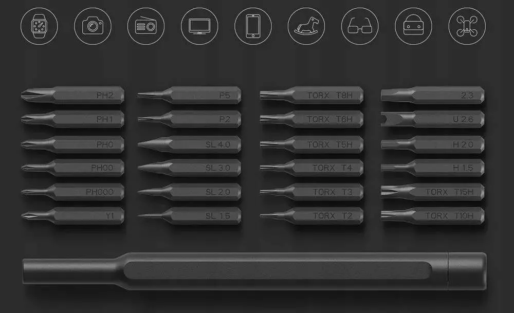 Отвертка с набором бит Xiaomi MiJia Wiha Technical Screwdriver Set (MJJXLSD002QW) Black (Черный) Отвертка с набором бит Xiaomi MiJia Wiha Technical Screwdriver Set (MJJXLSD002QW) Black (Черный)