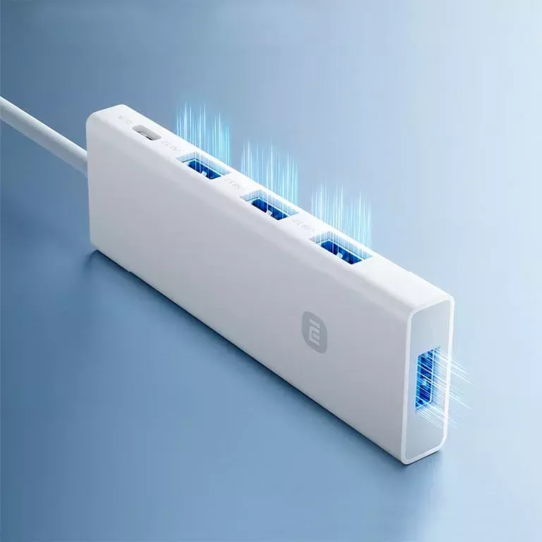 Адаптер USB-хаб Xiaomi Multifunctional HUB 4-in-1 Dual Head Splitter (XMSTFXQ01YM) White (Белый) CN Адаптер USB-хаб Xiaomi Multifunctional HUB 4-in-1 Dual Head Splitter (XMSTFXQ01YM) White (Белый) CN