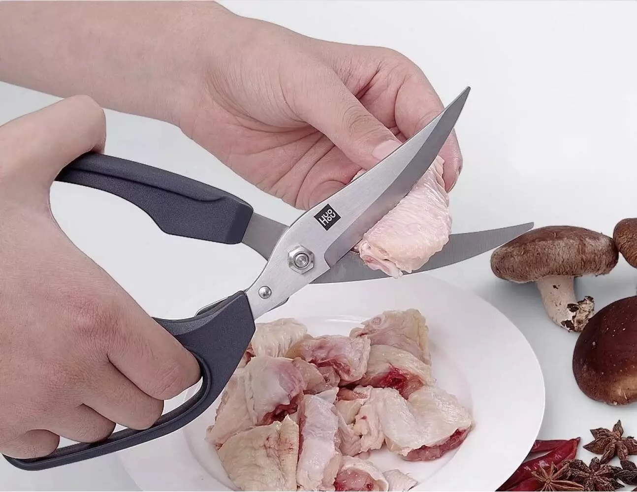 Ножницы кухонные HuoHou Poultry Shears (HU0068) Black (Черный)