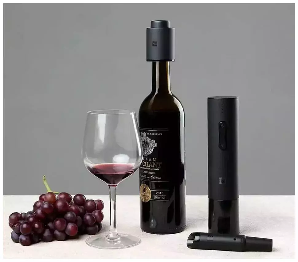 Винный набор 4 в 1 Huo Hou Electric Bottle Openner Deluxe Set HU0090 Black (Черный)