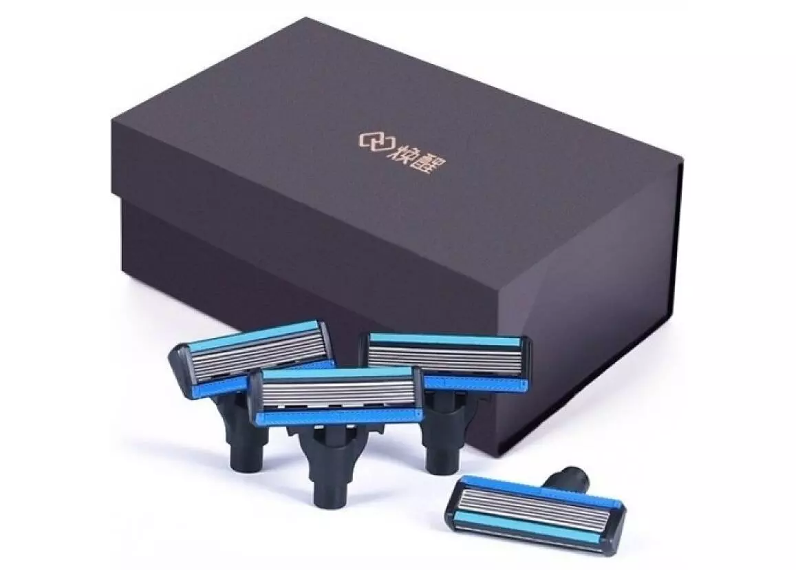 Набор сменных лезвий для Xiaomi Mijia Lemon Razor (4 шт.) Black (Черный)
