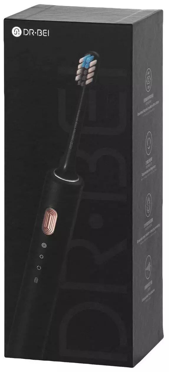 Электрическая зубная щетка DR.BEI Sonic Electric Toothbrush BY-V12 Black (Черный) Электрическая зубная щетка DR.BEI Sonic Electric Toothbrush BY-V12 Black (Черный)